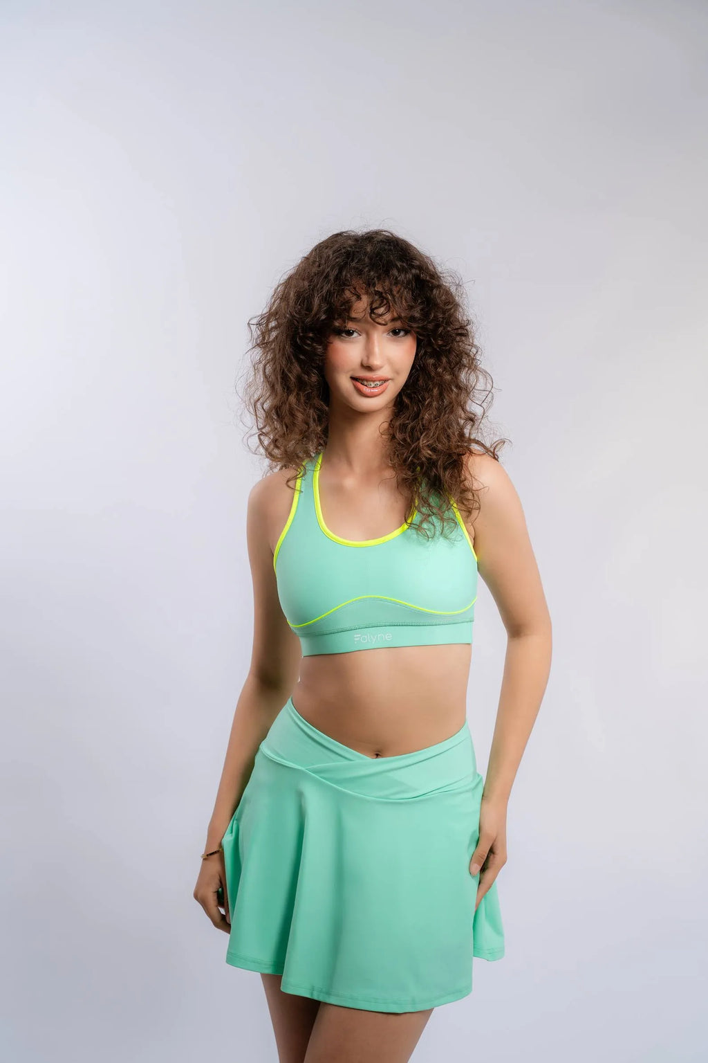 Brassière de tennis et padel vert femmes #color_vert