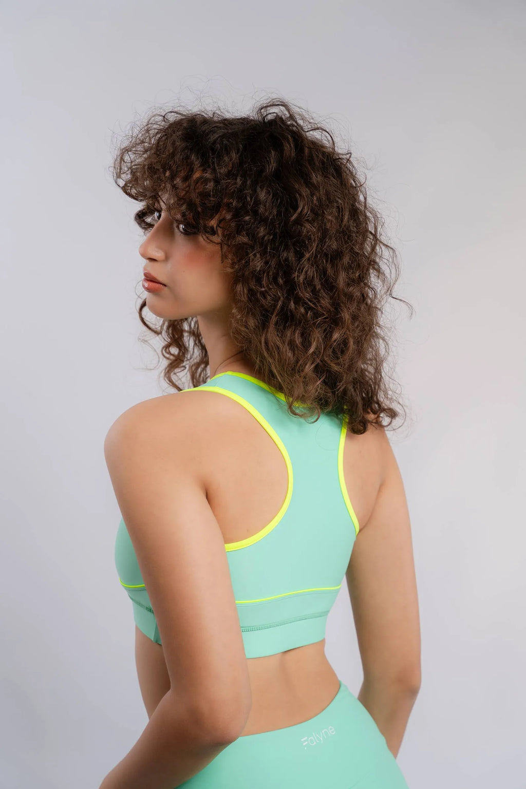 Brassière de tennis et padel vert femmes #color_vert